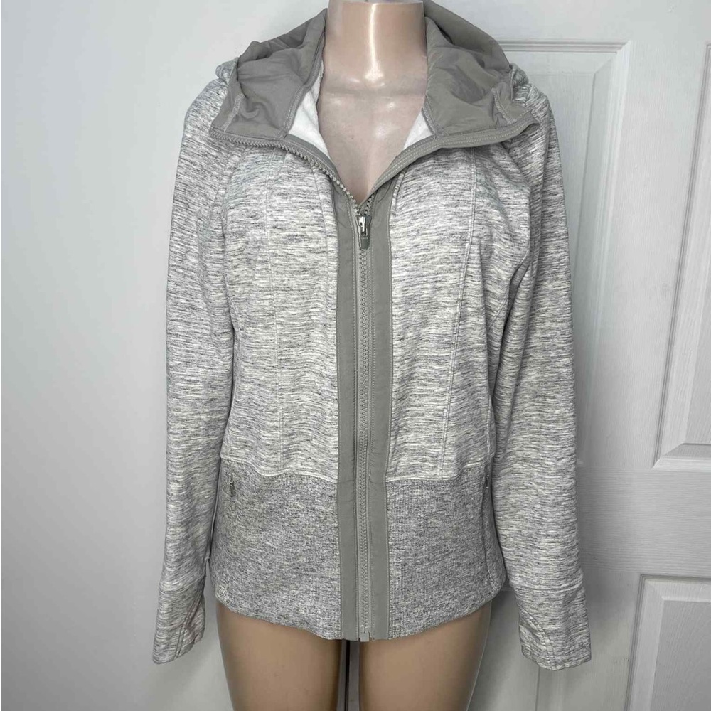 Athleta Gray Fleece-Lined Jacket - Picture 2 of 8